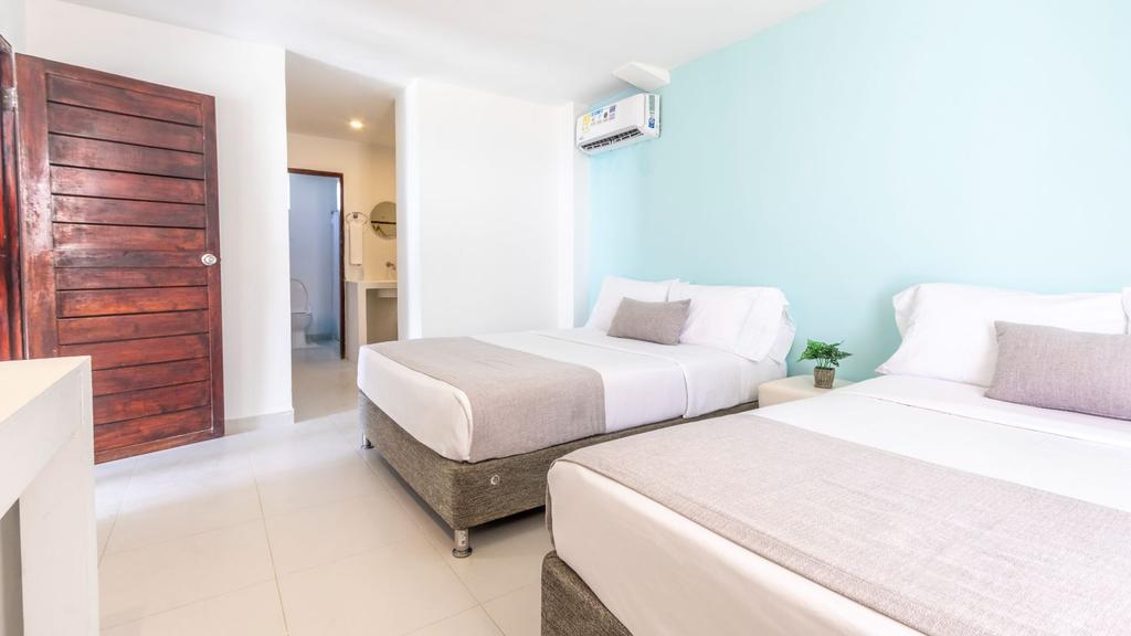 Habitación familiar con vista al mar Hotel San Luis Beach House San Andres Colombia